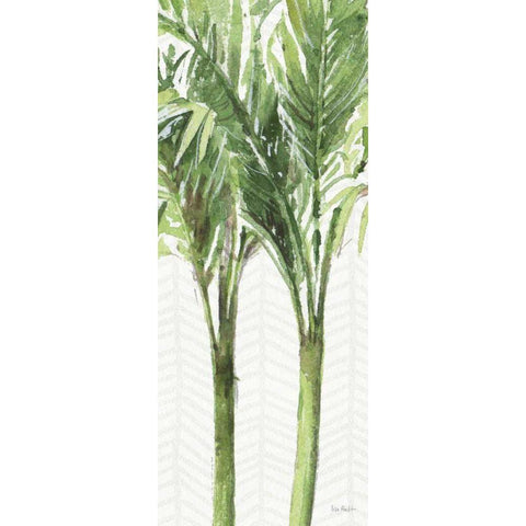 Mixed Greens XI Black Modern Wood Framed Art Print with Double Matting by Audit, Lisa