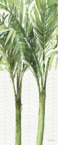 Mixed Greens XI White Modern Wood Framed Art Print with Double Matting by Audit, Lisa