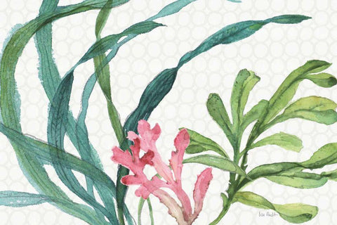 Mixed Greens XVII Black Ornate Wood Framed Art Print with Double Matting by Audit, Lisa