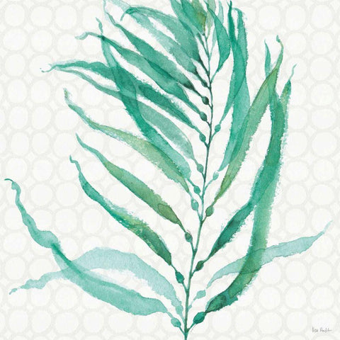 Mixed Greens XX White Modern Wood Framed Art Print with Double Matting by Audit, Lisa