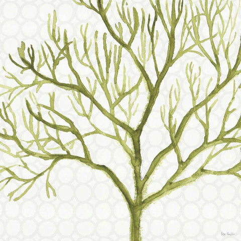 Mixed Greens XXII White Modern Wood Framed Art Print with Double Matting by Audit, Lisa