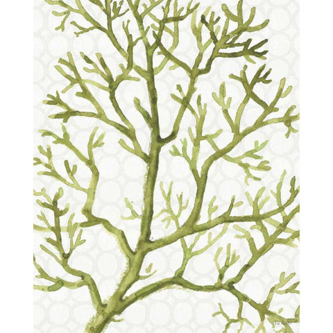 Mixed Greens XXV Black Modern Wood Framed Art Print with Double Matting by Audit, Lisa