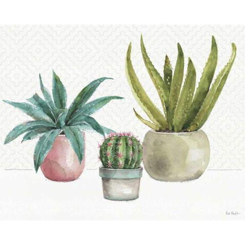 Mixed Greens XLV Black Modern Wood Framed Art Print with Double Matting by Audit, Lisa