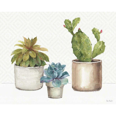 Mixed Greens XLVI Gold Ornate Wood Framed Art Print with Double Matting by Audit, Lisa