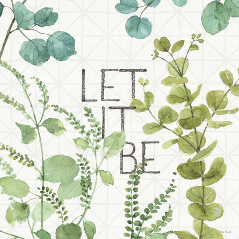 Mixed Greens LXVI Black Modern Wood Framed Art Print with Double Matting by Audit, Lisa