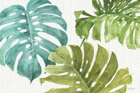 Mixed Greens LXX White Modern Wood Framed Art Print with Double Matting by Audit, Lisa