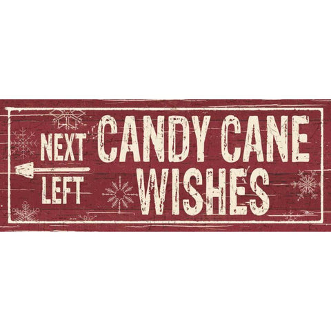 Christmas Signs VI Black Modern Wood Framed Art Print with Double Matting by Pela Studio