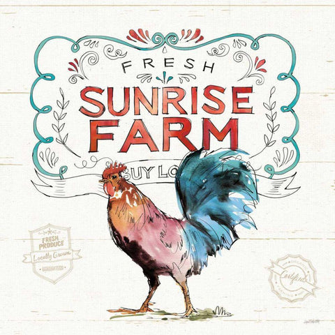 Down on the Farm VI Black Modern Wood Framed Art Print by Tavoletti, Anne