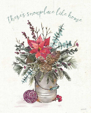 Seasonal Charm III White Modern Wood Framed Art Print with Double Matting by Tavoletti, Anne