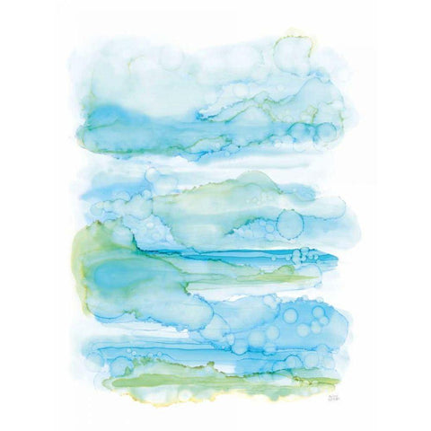 Drifting By II White Modern Wood Framed Art Print by Averinos, Melissa