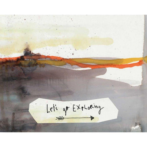 Explore I White Modern Wood Framed Art Print by Averinos, Melissa