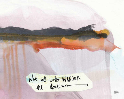 Explore II White Modern Wood Framed Art Print with Double Matting by Averinos, Melissa