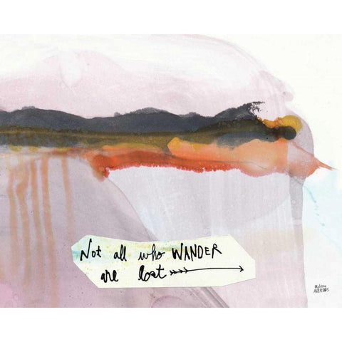 Explore II Black Modern Wood Framed Art Print with Double Matting by Averinos, Melissa