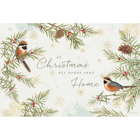 Christmas Tradition I Black Modern Wood Framed Art Print with Double Matting by Pertiet, Katie