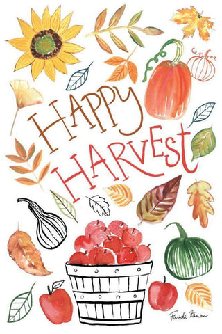 Hello Fall III Black Ornate Wood Framed Art Print with Double Matting by Zaman, Farida