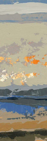 Evening Killala Bay III White Modern Wood Framed Art Print with Double Matting by Dowling, Grainne