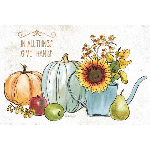 October Garden XIII White Modern Wood Framed Art Print by Grove, Beth