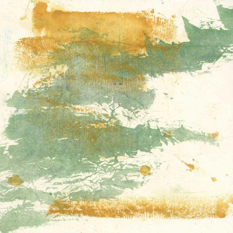 Textured Gold I White Modern Wood Framed Art Print by Paschke, Chris