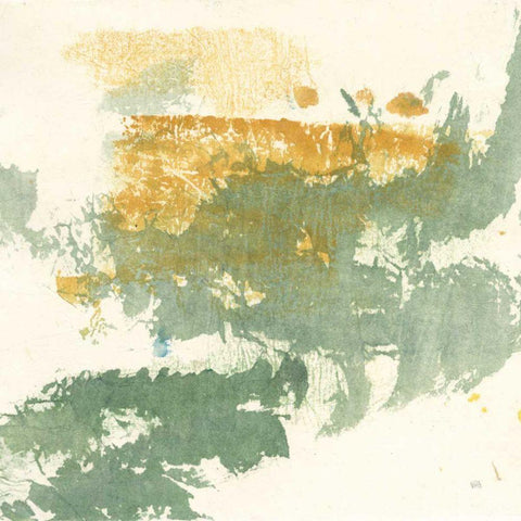 Textured Gold II Black Ornate Wood Framed Art Print with Double Matting by Paschke, Chris