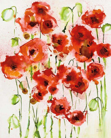 Abundance White Modern Wood Framed Art Print with Double Matting by Averinos, Melissa