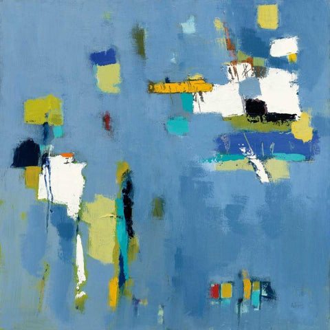 Ice Breaker White Modern Wood Framed Art Print by Adams, Phyllis