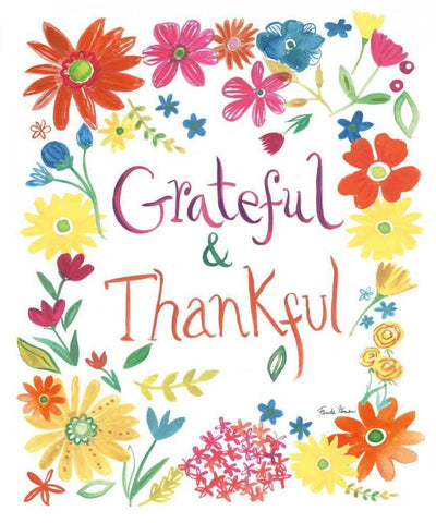 Floral Quote II Black Ornate Wood Framed Art Print with Double Matting by Zaman, Farida