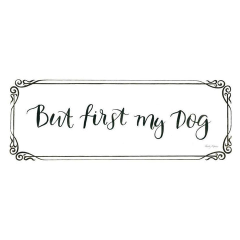 Furry Fashion Friends VIII Black Modern Wood Framed Art Print with Double Matting by Adams, Emily