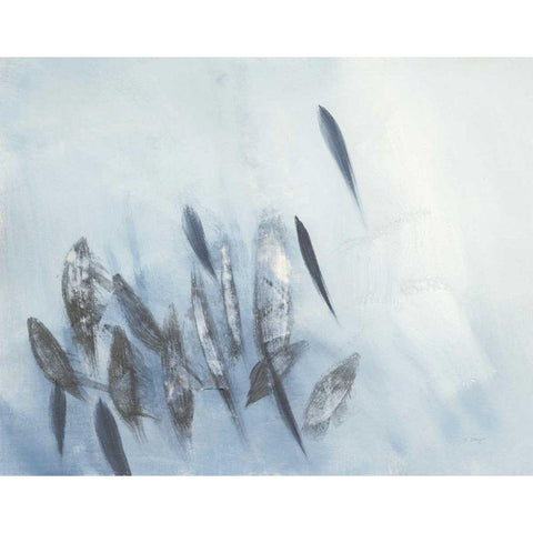 Gently Waving Crop Black Modern Wood Framed Art Print by Maye, Jo