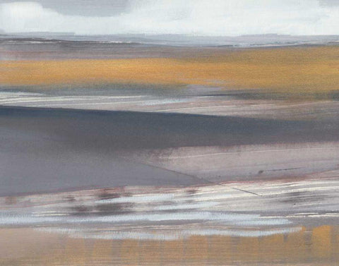 Misty Morning Crop White Modern Wood Framed Art Print with Double Matting by Maye, Jo