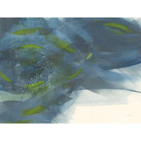 Scatter Black Modern Wood Framed Art Print by Maye, Jo