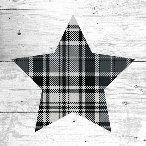 Nordic Holiday XIII Plaid Black Modern Wood Framed Art Print by Grove, Beth