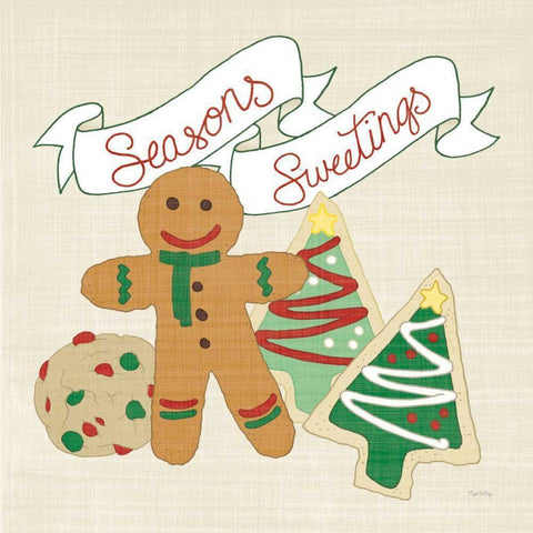 Seasons Sweetings IV v2 Dark Black Modern Wood Framed Art Print with Double Matting by DeNeige, Elyse