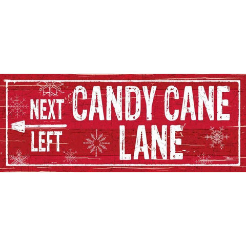 Christmas Signs VII White Modern Wood Framed Art Print by Pela Studio