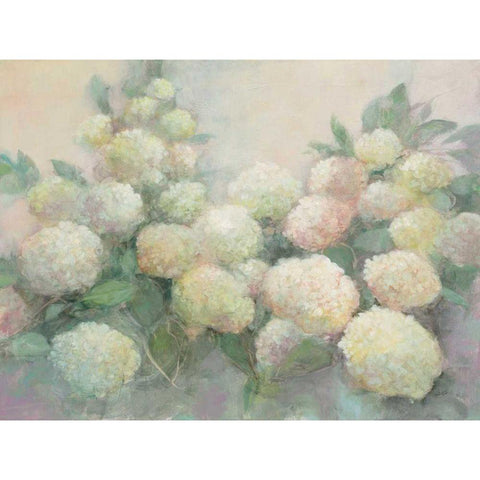 Annabelle Hydrangeas White Modern Wood Framed Art Print by Purinton, Julia