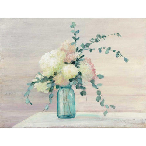 Morning Bouquet White Modern Wood Framed Art Print by Purinton, Julia