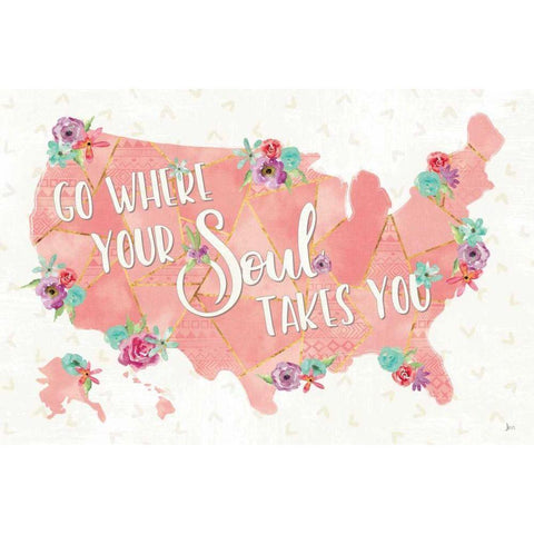 Floral Aspect I Gold Ornate Wood Framed Art Print with Double Matting by Aiken, Jess