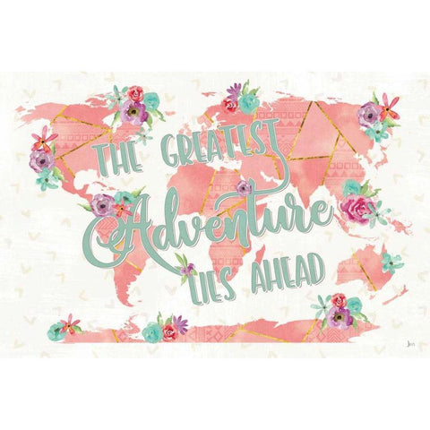 Floral Aspect II Black Modern Wood Framed Art Print with Double Matting by Aiken, Jess