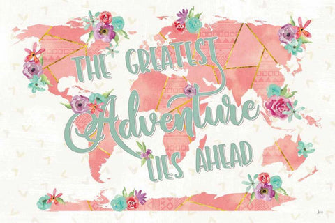 Floral Aspect II Black Ornate Wood Framed Art Print with Double Matting by Aiken, Jess