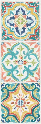 Colorful Journey VI Black Ornate Wood Framed Art Print with Double Matting by Pela Studio