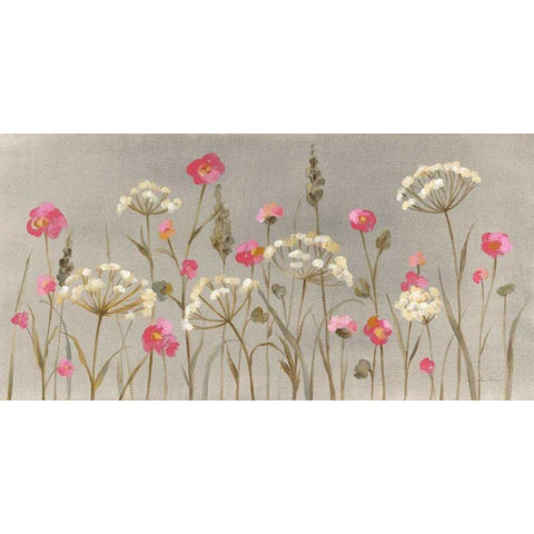 Delicate Garden White Modern Wood Framed Art Print by Vassileva, Silvia