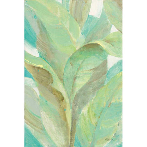 Under the Palms I Gold Ornate Wood Framed Art Print with Double Matting by Hristova, Albena