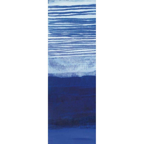 Blue Haze II White Modern Wood Framed Art Print by Maye, Jo