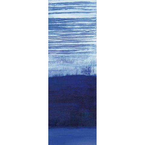 Blue Haze III Black Modern Wood Framed Art Print with Double Matting by Maye, Jo