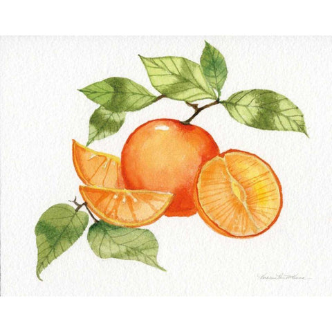 Citrus Garden VIII Gold Ornate Wood Framed Art Print with Double Matting by McKenna, Kathleen Parr