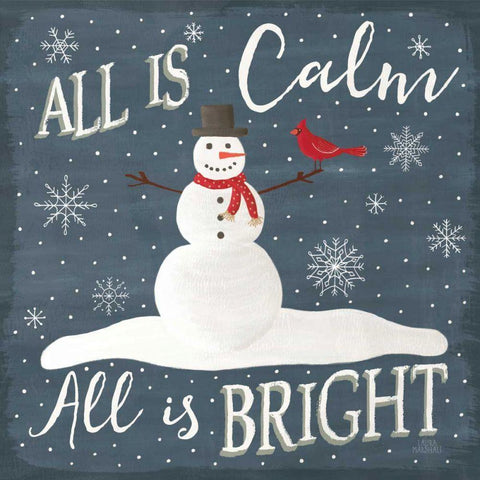 Christmas Cheer IV Black Modern Wood Framed Art Print by Marshall, Laura