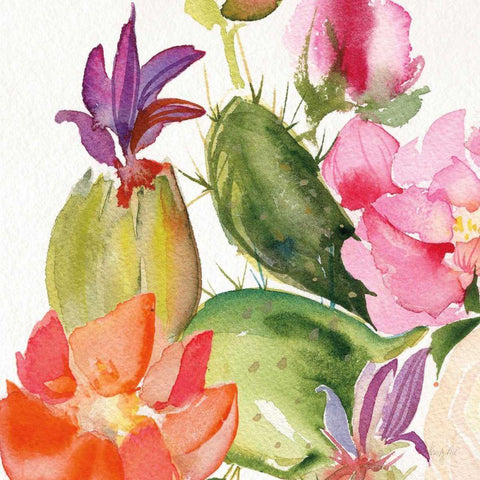 Desert Rose II Black Ornate Wood Framed Art Print with Double Matting by Rice, Kristy