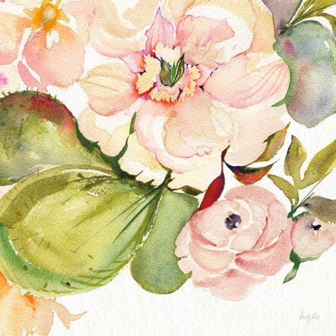 Desert Rose IV White Modern Wood Framed Art Print by Rice, Kristy