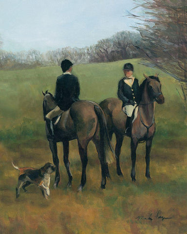 Morning in Millbrook III Black Ornate Wood Framed Art Print with Double Matting by Hageman, Marilyn