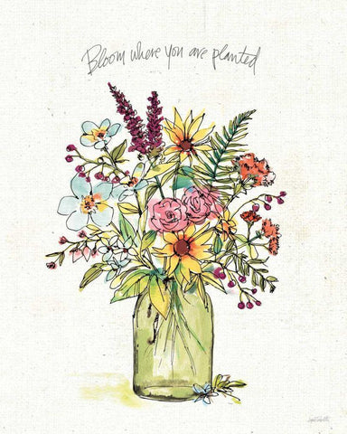 Simply Petals III Black Ornate Wood Framed Art Print with Double Matting by Tavoletti, Anne