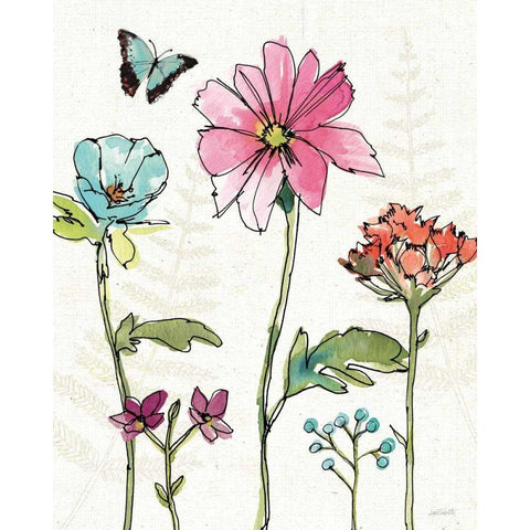 Simply Petals VII White Modern Wood Framed Art Print by Tavoletti, Anne